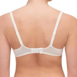 Chantelle Lingerie, Nuit|Soutien-gorge Coque Corbeille Memory Fleurs ivoire/doré