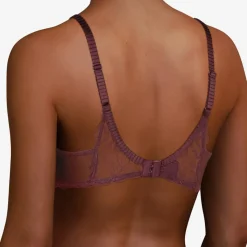 Chantelle Lingerie, Nuit|Soutien-gorge corbeille balconnet Waltz marron cardinal