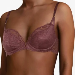 Chantelle Lingerie, Nuit|Soutien-gorge enveloppant Waltz marron cardinal