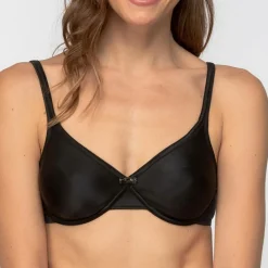 Playtex Lingerie, Nuit|Soutien-gorge Micro Support effet satiné noir