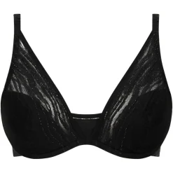 Chantelle Lingerie, Nuit|Soutien-gorge plongeant Likeness noir/doré