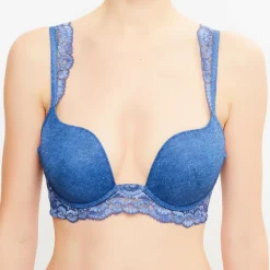 La Perla Lingerie, Nuit|Soutien-gorge push-up amovible Amethyst denim