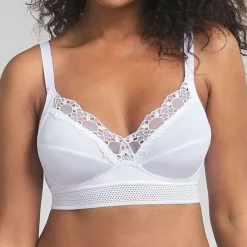 Playtex Lingerie, Nuit|Soutien-gorge sans armatures Feel Good Support blanc