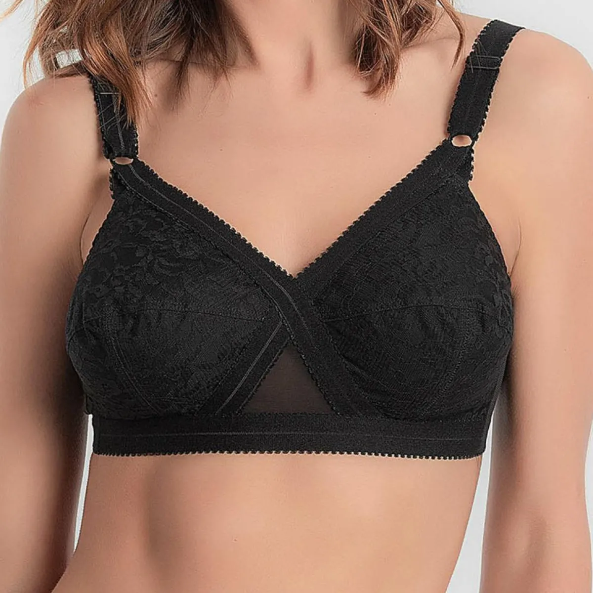 Playtex Lingerie, Nuit|Soutien-Gorge sans armature Coeur Croisé noir