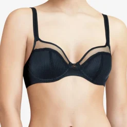 Chantelle Lingerie, Nuit|Soutien-gorge soft Chic Esse bleu foncé