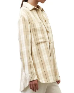 Marc O'Polo Chemises|Surchemise à carreaux beige