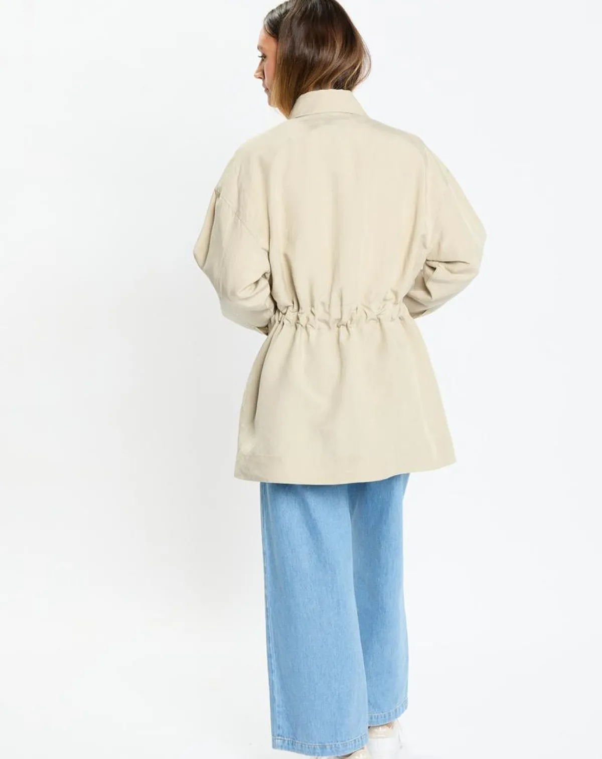 Marc O'Polo Chemises|Surchemise Ceinturée en Lin mélangé beige clair