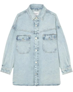 Marc O'Polo Chemises|Surchemise en jean poches bleu clair
