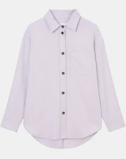 Marc O'Polo Chemises|Surchemise en Laine mélangée violet clair