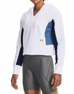 Under Armour Pulls|Sweat à capuche brodé en polaire Rival blanc