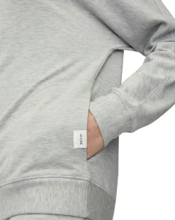 Marc O'Polo Pulls|Sweat à capuche jersey gris