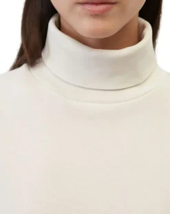 Marc O'Polo Pulls|Sweat col roulé molletonné écru