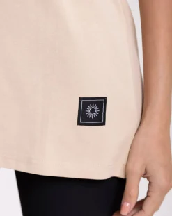 Onamaste T-Shirts|Tee Shirt Oversize beige