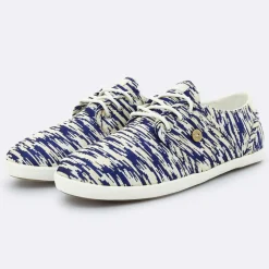 Faguo Baskets|Tennis Cypress imprimées blanc/bleu foncé