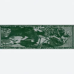 Petrusse Echarpes, Foulards|Étole 100% Soie Leandre verte - 70x190 cm