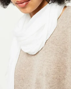 Galeries Lafayette Echarpes, Foulards|Étole Iode effet froissé écrue - 190x90 cm