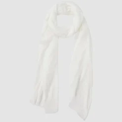 Galeries Lafayette Echarpes, Foulards|Étole Iode effet froissé écrue - 190x90 cm