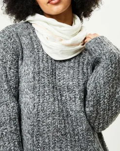 Galeries Lafayette Echarpes, Foulards|Étole Lurex Sarah écrue - 184x77 cm