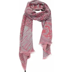 Petrusse Echarpes, Foulards|Étole Regate en Coton grenat - 50x180 cm