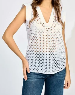 Lauren Vidal Tops Et Blouses|Top Bobbie blanc