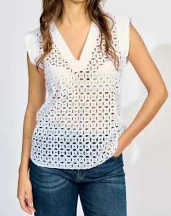 Lauren Vidal Tops Et Blouses|Top Bobbie blanc