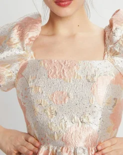 Manoush Tops Et Blouses|Top Brocard imprimé rose pâle/doré