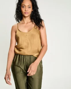 Lauren Vidal Tops Et Blouses|Top Cindy havane