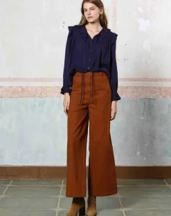 See u Soon Tops Et Blouses|Top en Coton & Lin Inaya violet