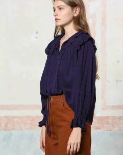 See u Soon Tops Et Blouses|Top en Coton & Lin Inaya violet