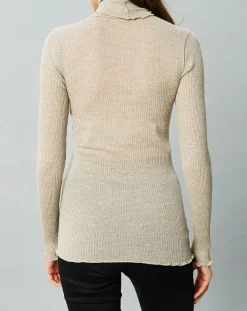 Mare Tops Et Blouses|Top Laine & Soie caramel