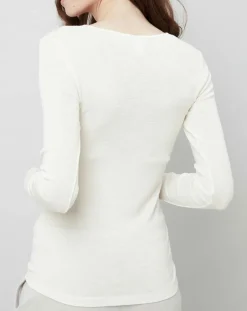 Mare Tops Et Blouses|Top Laine et Soie ivoire