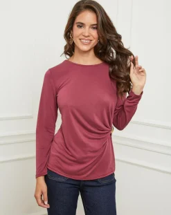 L'Armoire de Suzette Tops Et Blouses|Top Lena bordeaux