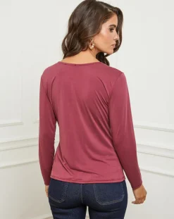 L'Armoire de Suzette Tops Et Blouses|Top Lena bordeaux
