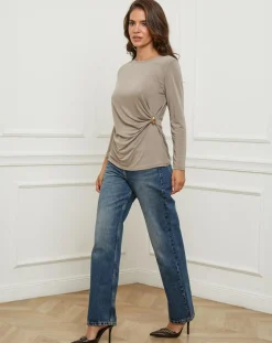 L'Armoire de Suzette Tops Et Blouses|Top Lena taupe