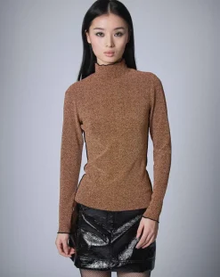 Manoush Tops Et Blouses|Top Lurex doré