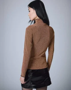 Manoush Tops Et Blouses|Top Lurex doré