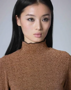 Manoush Tops Et Blouses|Top Lurex doré