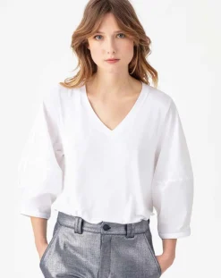 Indies Tops Et Blouses|Top Nami blanc