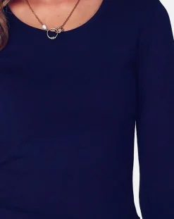 Assuili Tops Et Blouses|Top Nisa bleu nuit