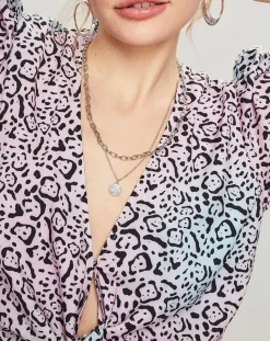 Manoush Tops Et Blouses|Top Panthère bleu/rose