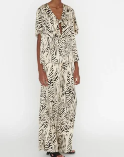 Zapa Tops Et Blouses|Top Tangui imprimée animal noir/beige