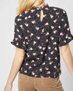 Karl Marc John Tops Et Blouses|Top Tijuana imprimé noir