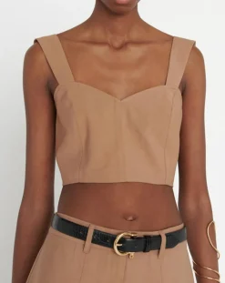 Zapa Tops Et Blouses|Top Tislen havane