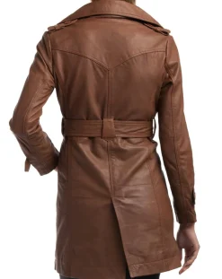 Chyston Vestes, Blousons|Trench en Cuir Elsa cognac