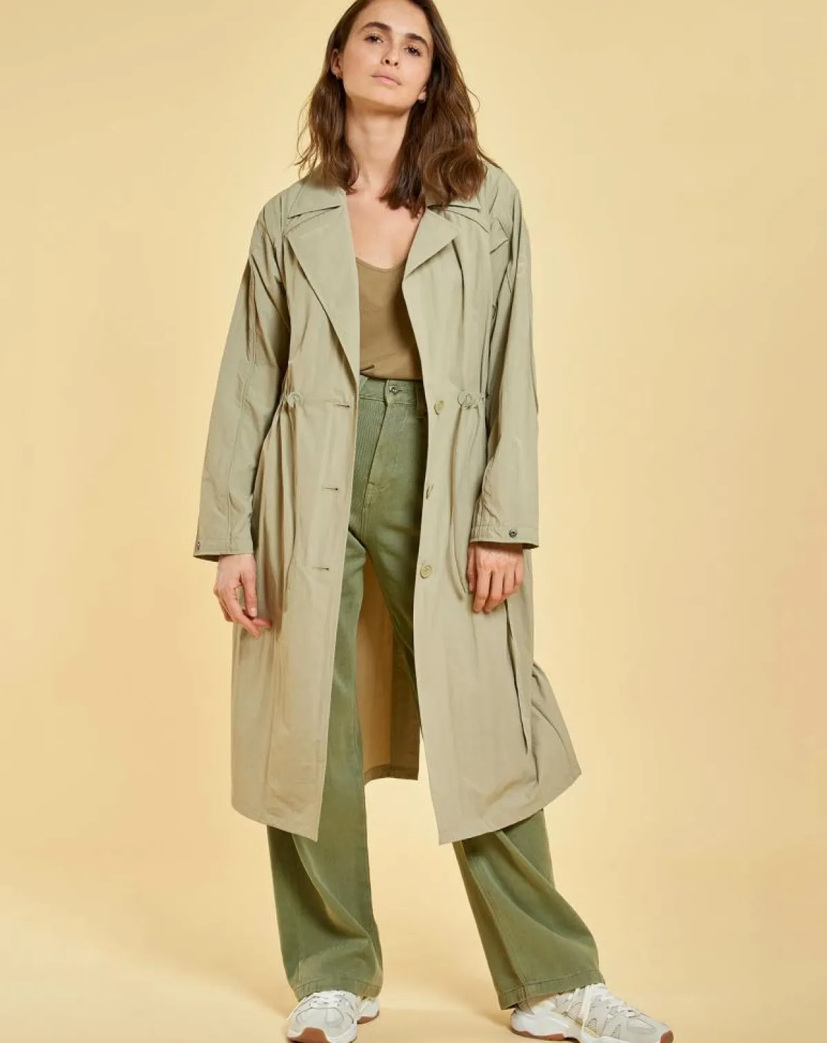 Gertrude + Gaston Manteaux|Trench Lilou sable