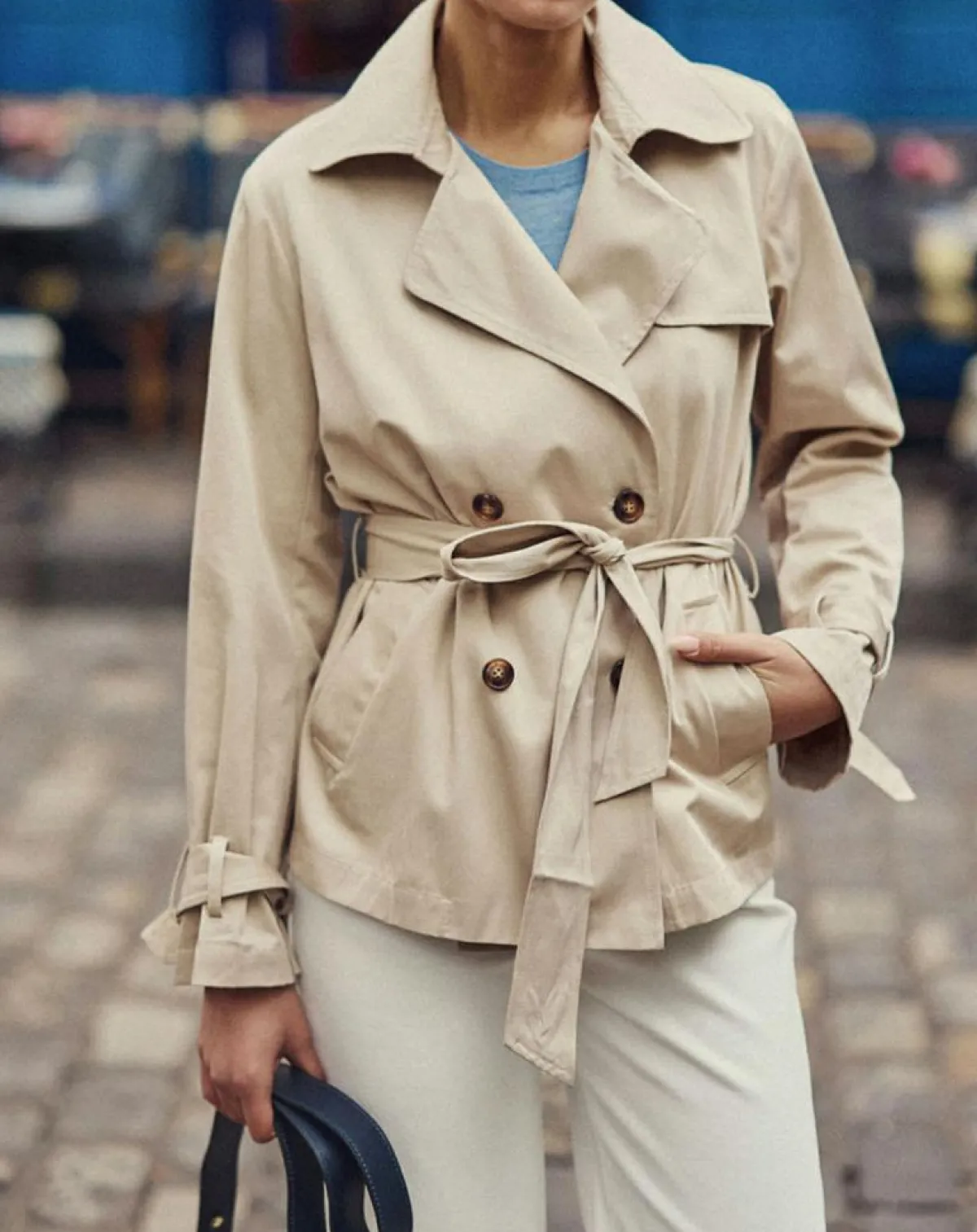 La Petite Etoile Manteaux|Trench Narago beige