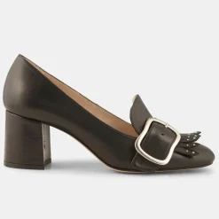 Minelli Escarpins|Trotters en Cuir Lili noirs - Talon 6 cm