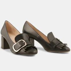 Minelli Escarpins|Trotters en Cuir Lili noirs - Talon 6 cm