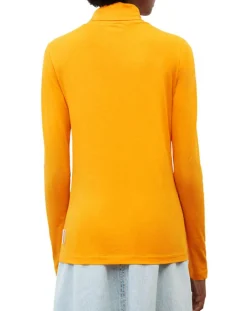 Marc O'Polo T-Shirts|T-Shirt 100% Coton Bio col roulé orange