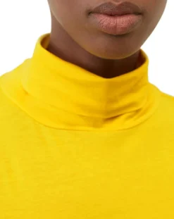 Marc O'Polo T-Shirts|T-Shirt 100% Coton Bio col roulé jaune